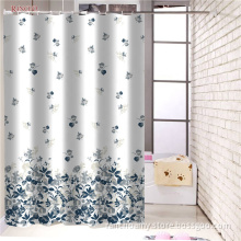 100% Polyester Waterproof Bathroom Shower Curtains with Hook